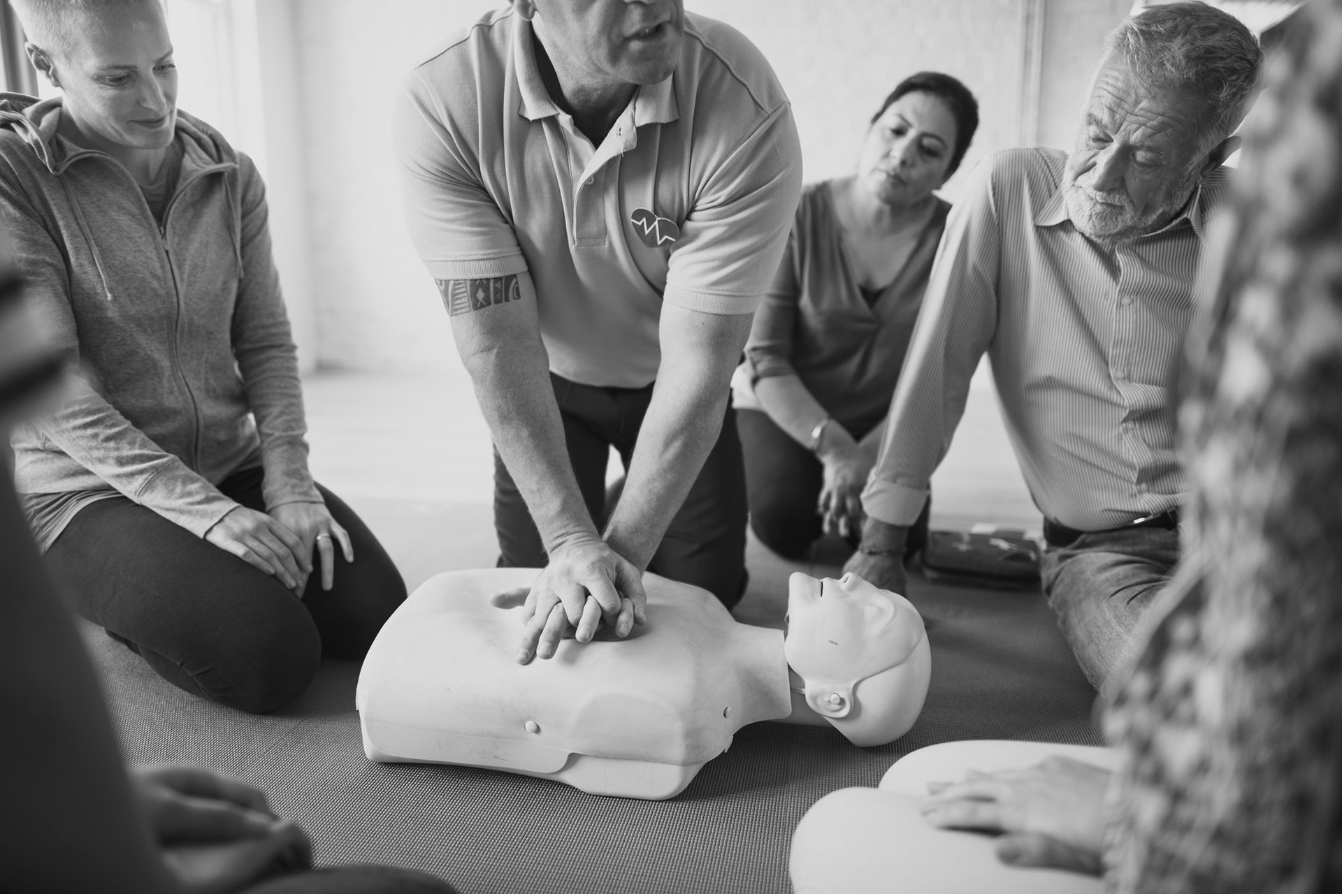 An image demonstrating CPR training.